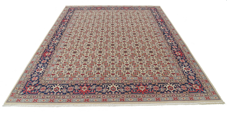 Hand Knotted Heritage Wool Rug - 7' 11" X 10' 0" 7' 11" X 10' 0" (241 X 305) / Ivory / Wool