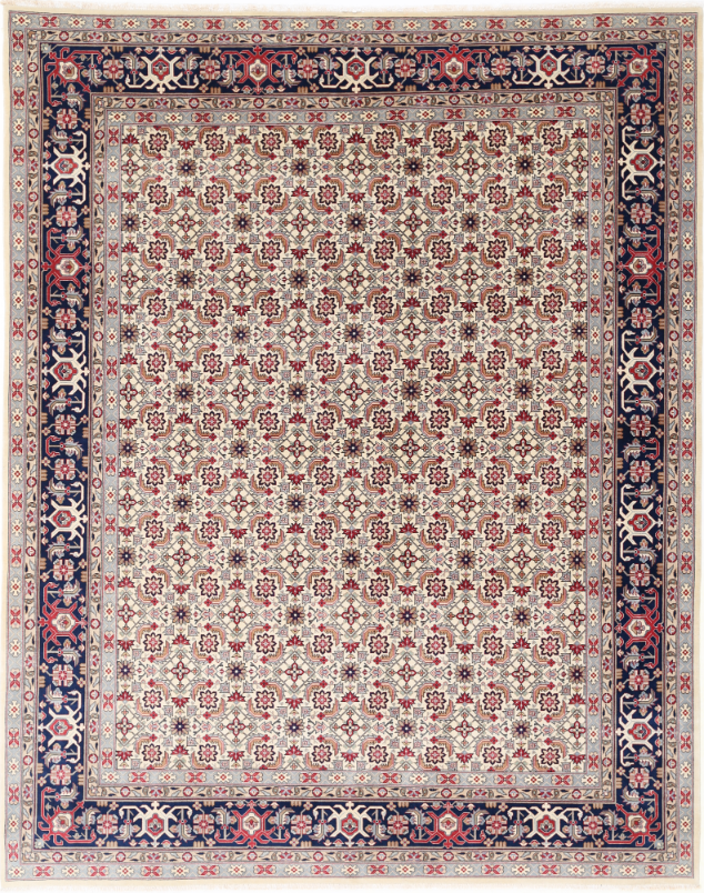 Hand Knotted Heritage Wool Rug - 7' 11" X 10' 0" 7' 11" X 10' 0" (241 X 305) / Ivory / Wool