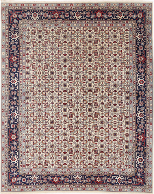 Hand Knotted Heritage Wool Rug - 8' 0" X 10' 0" 8' 0" X 10' 0" (244 X 305) / Ivory / Wool