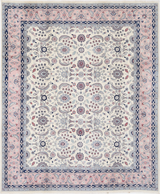 Hand Knotted Heritage Wool Rug - 8' 0" X 9' 9" 8' 0" X 9' 9" (244 X 297) / Ivory / Wool