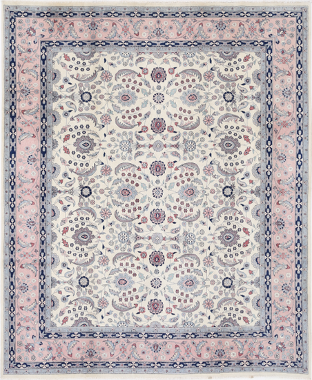 Hand Knotted Heritage Wool Rug - 8' 0" X 9' 9" 8' 0" X 9' 9" (244 X 297) / Ivory / Wool