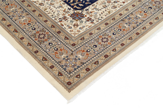 Hand Knotted Heritage Wool Rug - 9' 3" X 11' 11" 9' 3" X 11' 11" (282 X 363) / Blue / Wool