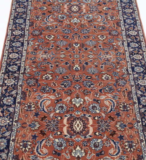 Hand Knotted Heritage Wool Rug - 2' 8" X 10' 0" 2' 8" X 10' 0" (81 X 305) / Brown / Wool