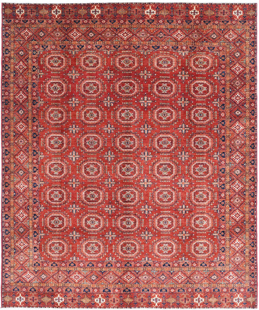 Hand Knotted  Humna Wool Rug - 8'2'' x 9'8''