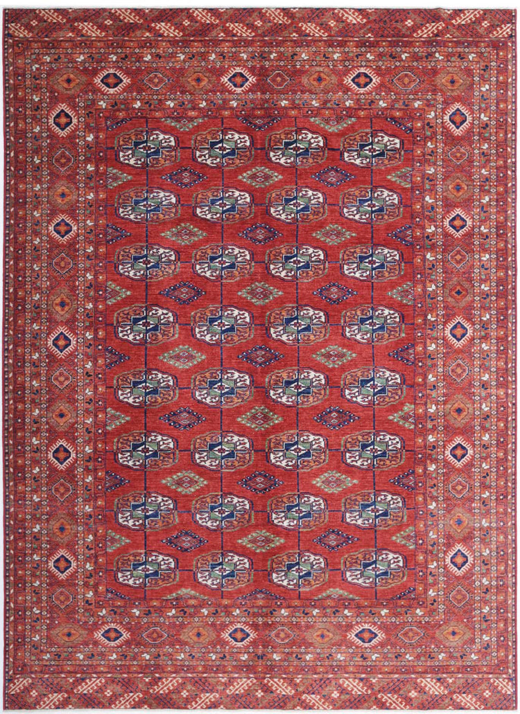 Hand Knotted Nomadic Caucasian Humna Wool Rug - 8'3'' x 11'4''