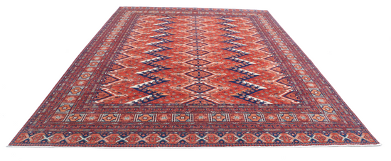 Hand Knotted Humna Wool Rug - 10' 0" X 13' 8" 10' 0" X 13' 8" (305 X 417) / Multi / Wool