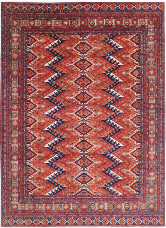 Hand Knotted Humna Wool Rug - 10' 0" X 13' 8" 10' 0" X 13' 8" (305 X 417) / Multi / Wool