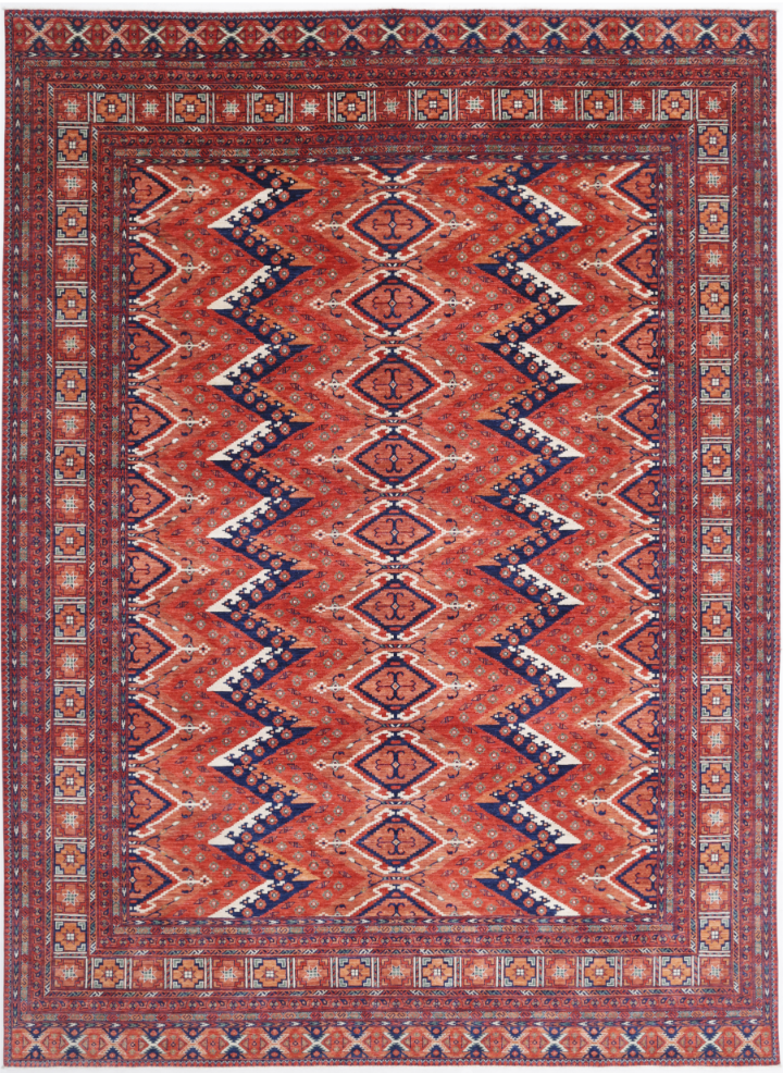 Hand Knotted Humna Wool Rug - 10' 0" X 13' 8" 10' 0" X 13' 8" (305 X 417) / Multi / Wool