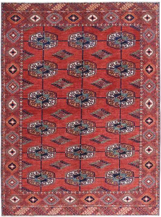 Hand Knotted Nomadic Caucasian Humna Wool Rug - 5'8'' x 7'9''