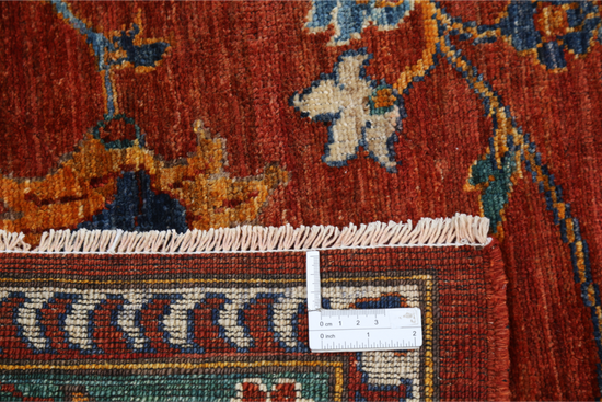 Hand Knotted Humna Wool Rug - 9' 2" X 12' 0" 9' 2" X 12' 0" (280 X 366) / Rust / Wool