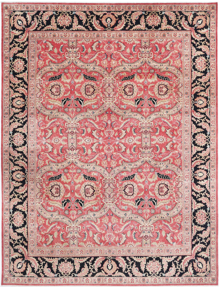 Hand Knotted Persian Kashan Wool Rug - 9'5'' x 12'5''