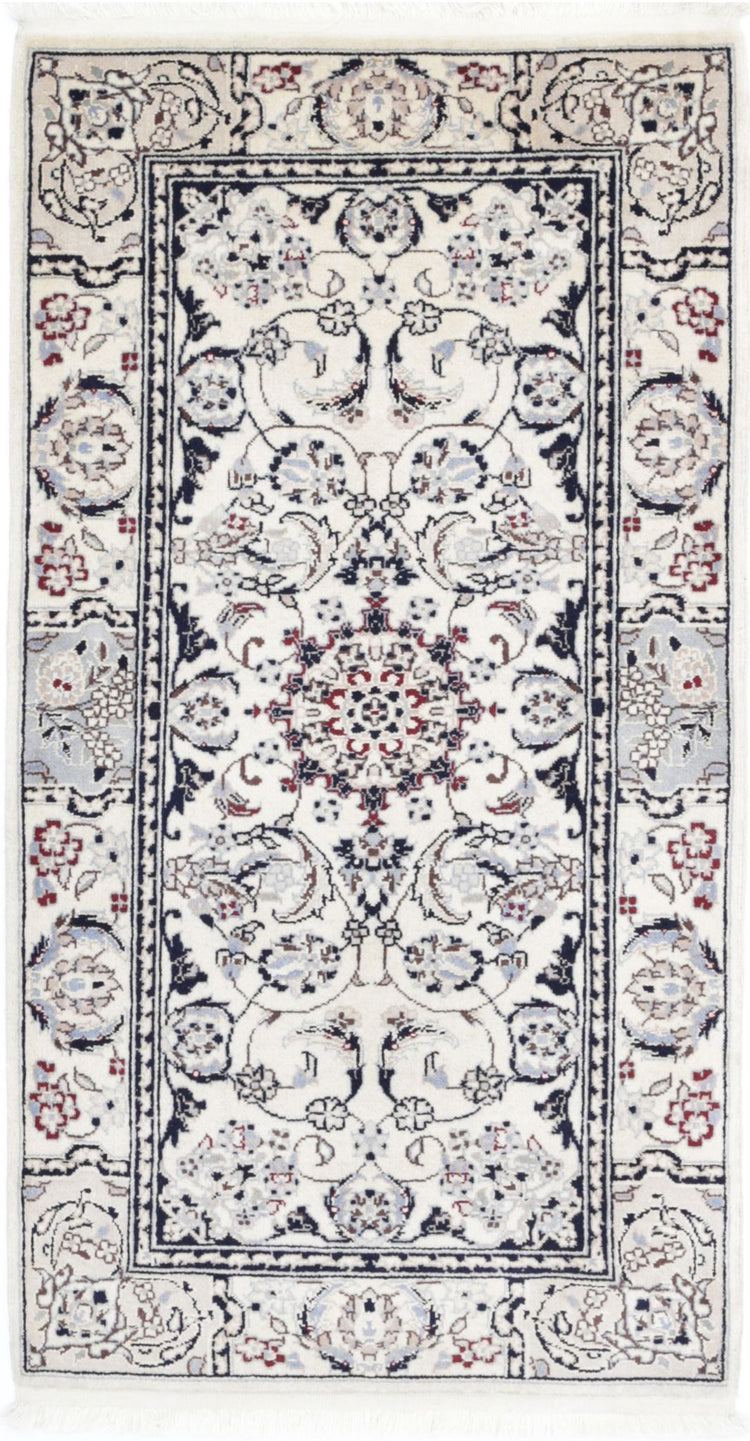 Hand Knotted Persian Kashan Wool Rug - 2'0'' x 3'10''