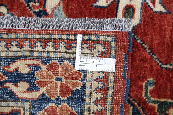 Hand Knotted Kazak Wool Rug - 8' 4" X 11' 8" 8' 4" X 11' 8" (254 X 356) / Red / Wool