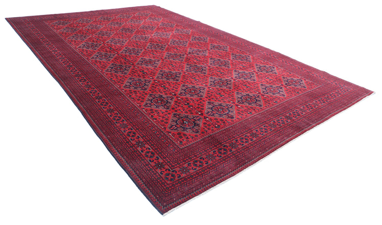 Hand Knotted Afghan Khamyab Wool Rug - 9'10'' x 16'1''