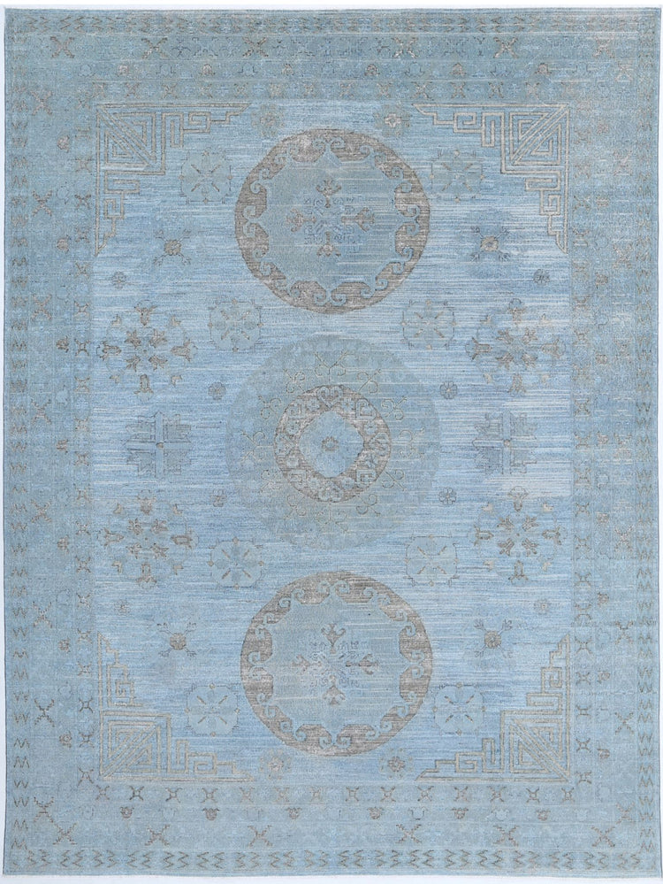 Hand Knotted Onyx Wool Rug - 8'9'' x 11'9''
