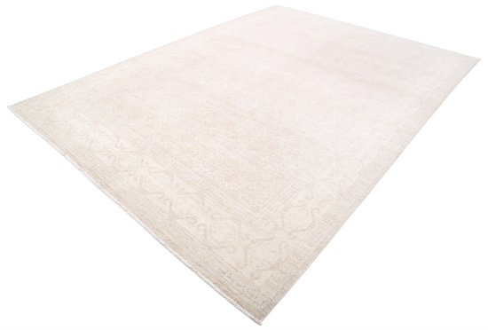 Hand Knotted Khotan Wool Rug - 8' 4" X 11' 4" 8' 4" X 11' 4" (254 X 345) / Taupe / Wool