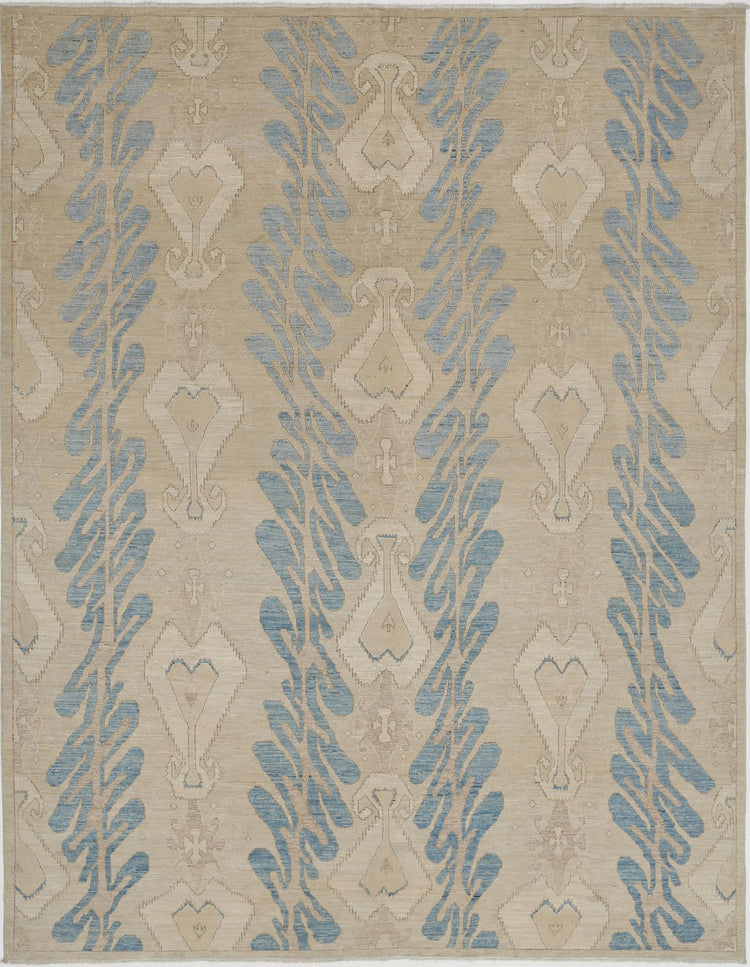 Hand Knotted Artemix Wool Rug - 8'10'' x 11'6''