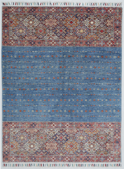 Hand Knotted Khurjeen Wool Rug - 5' 0" X 6' 7" 5' 0" X 6' 7" (152 X 201) / Multi / Wool