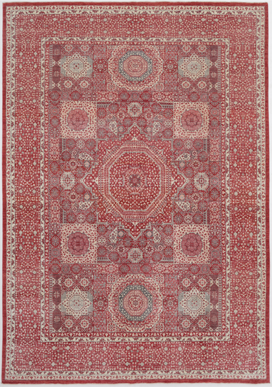 Hand Knotted Mamluk Wool Rug - 10' 1" X 14' 5" 10' 1" X 14' 5" (307 X 440) / Red / Wool