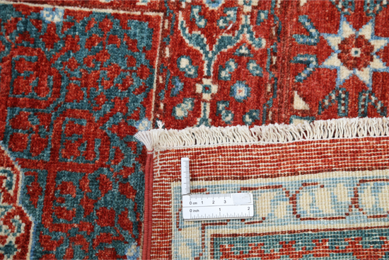 Hand Knotted Mamluk Wool Rug - 9' 2" X 11' 8" 9' 2" X 11' 8" (280 X 356) / Red / Wool