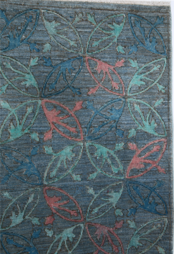 Hand Knotted Onyx Wool Rug - 6' 10" X 9' 0" 6' 10" X 9' 0" (208 X 274) / Blue / Wool