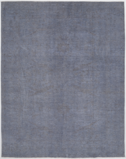 Hand Knotted Overdye Wool Rug - 8' 9" X 11' 0" 8' 9" X 11' 0" (267 X 335) / Grey / Wool