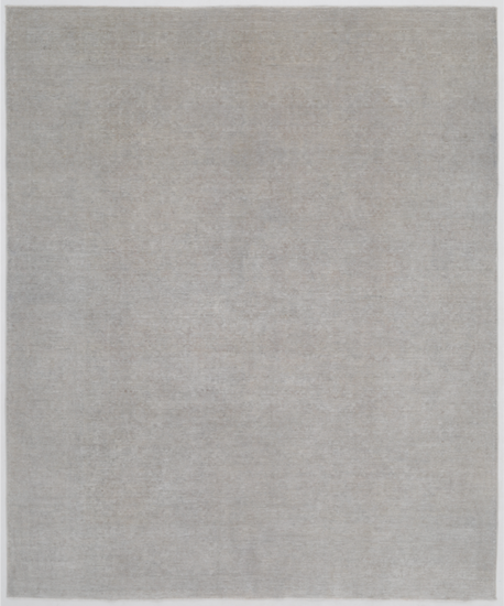 Hand Knotted Overdye Wool Rug - 7' 9" X 9' 4" 7' 9" X 9' 4" (236 X 284) / Grey / Wool