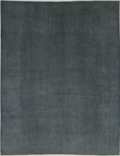 Hand Knotted Overdye Wool Rug - 9' 1" X 11' 8" 9' 1" X 11' 8" (277 X 356) / Blue / Wool