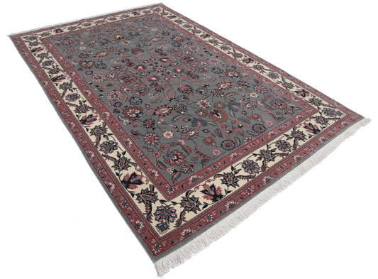 Hand Knotted Heritage Pak Persian Wool Rug - 6'1'' x 8'11''