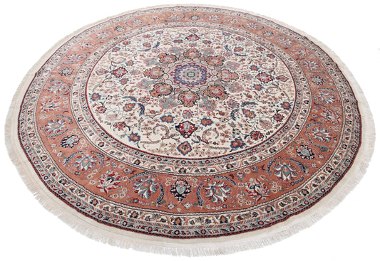 Hand Knotted Heritage Fine Persian Style Wool Rug - 8'0'' x 8'0''