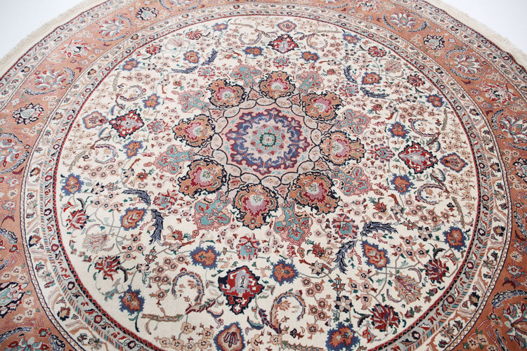 Hand Knotted Heritage Fine Persian Style Wool Rug - 8'0'' x 8'0''