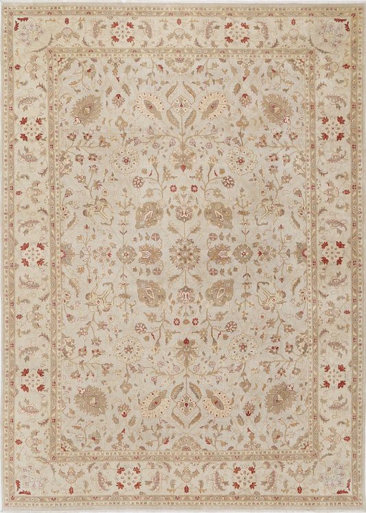 Hand Knotted Ziegler Wool Rug - 9'8'' x 13'10''