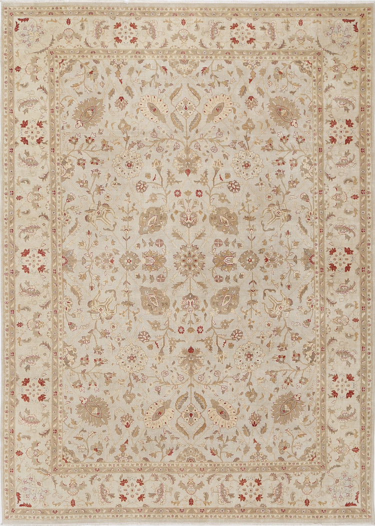 Hand Knotted Ziegler Wool Rug - 9'8'' x 13'10''