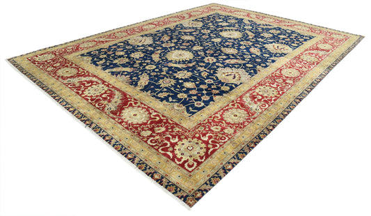 Hand Knotted Ziegler Wool Rug - 9'11'' x 13'10''