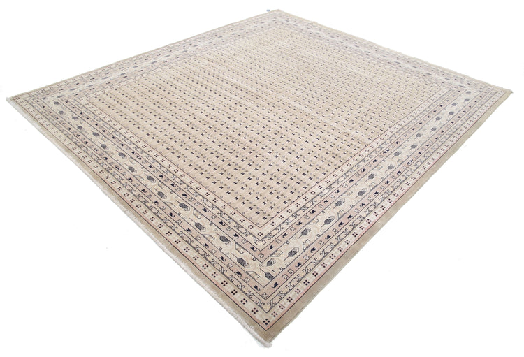 Hand Knotted Persian Mir Saraband Wool Rug - 7'11'' x 8'9''