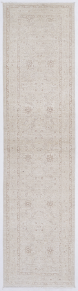 Hand Knotted Serenity Wool Rug - 2' 6" X 9' 9" 2' 6" X 9' 9" (76 X 297) / Ivory / Wool