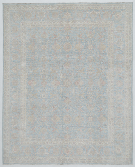 Hand Knotted Serenity Wool Rug - 7' 11" X 9' 10" 7' 11" X 9' 10" (241 X 300) / Blue / Wool