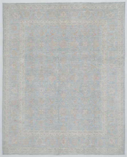 Hand Knotted Serenity Wool Rug - 7' 11" X 9' 10" 7' 11" X 9' 10" (241 X 300) / Blue / Wool