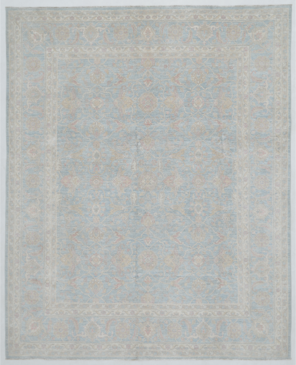 Hand Knotted Serenity Wool Rug - 7' 11" X 9' 10" 7' 11" X 9' 10" (241 X 300) / Blue / Wool