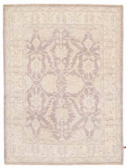 Hand Knotted Serenity Wool Rug - 4' 9" X 6' 5" 4' 9" X 6' 5" (145 X 196) / Grey / Wool