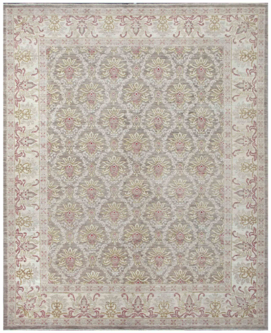 Hand Knotted Serenity Wool Rug - 8' 1" X 9' 9" 8' 1" X 9' 9" (246 X 297) / Green / Wool