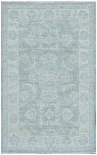 Hand Knotted Serenity Wool Rug - 3' 1" X 5' 0" 3' 1" X 5' 0" (94 X 152) / Green / Wool