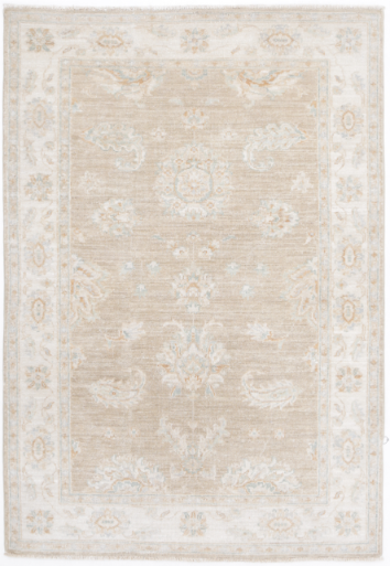 Hand Knotted Serenity Wool Rug - 3' 3" X 4' 10" 3' 3" X 4' 10" (99 X 147) / Taupe / Wool