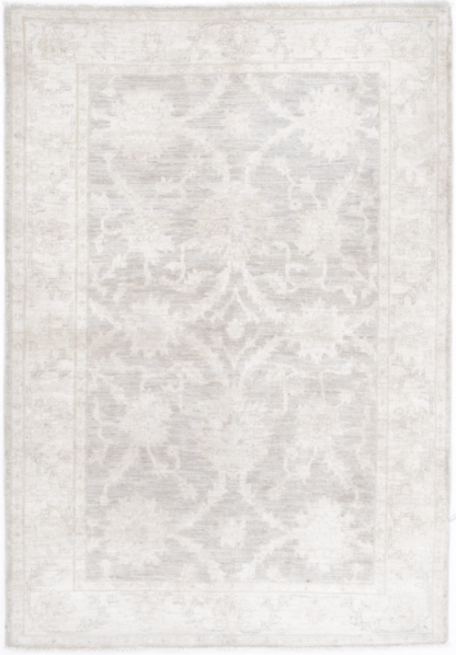 Hand Knotted Serenity Wool Rug - 3' 3" X 4' 9" 3' 3" X 4' 9" (99 X 145) / Grey / Wool