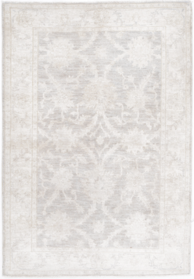 Hand Knotted Serenity Wool Rug - 3' 3" X 4' 9" 3' 3" X 4' 9" (99 X 145) / Grey / Wool