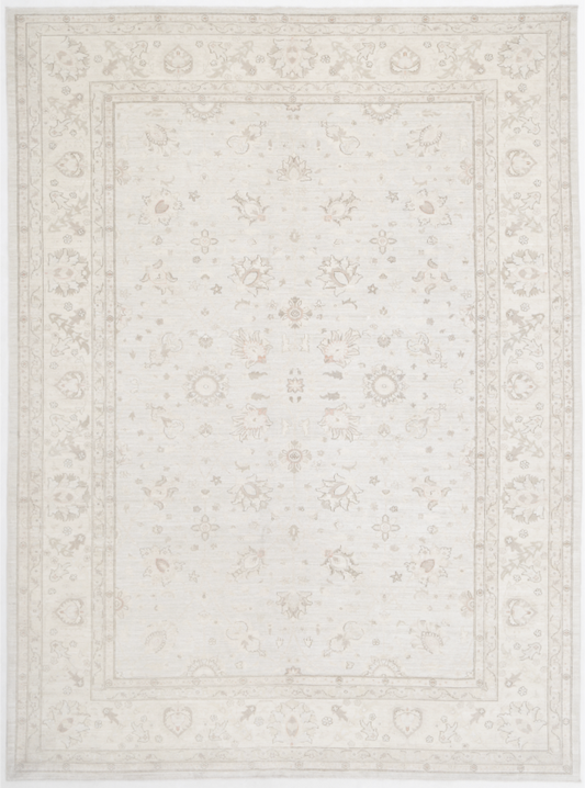 Hand Knotted Serenity Wool Rug - 9' 10" X 13' 7" 9' 10" X 13' 7" (300 X 414) / Grey / Wool