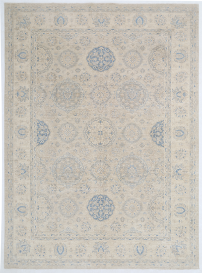 Hand Knotted Serenity Wool Rug - 10' 0" X 13' 8" 10' 0" X 13' 8" (305 X 417) / Ivory / Wool