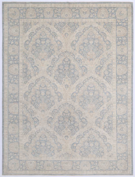 Hand Knotted Serenity Wool Rug - 8' 10" X 11' 8" 8' 10" X 11' 8" (269 X 356) / Grey / Wool