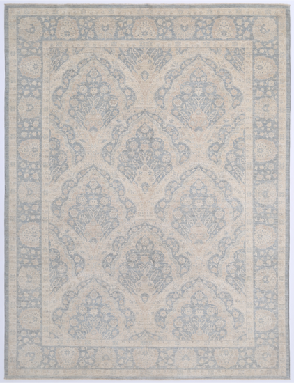 Hand Knotted Serenity Wool Rug - 8' 10" X 11' 8" 8' 10" X 11' 8" (269 X 356) / Grey / Wool