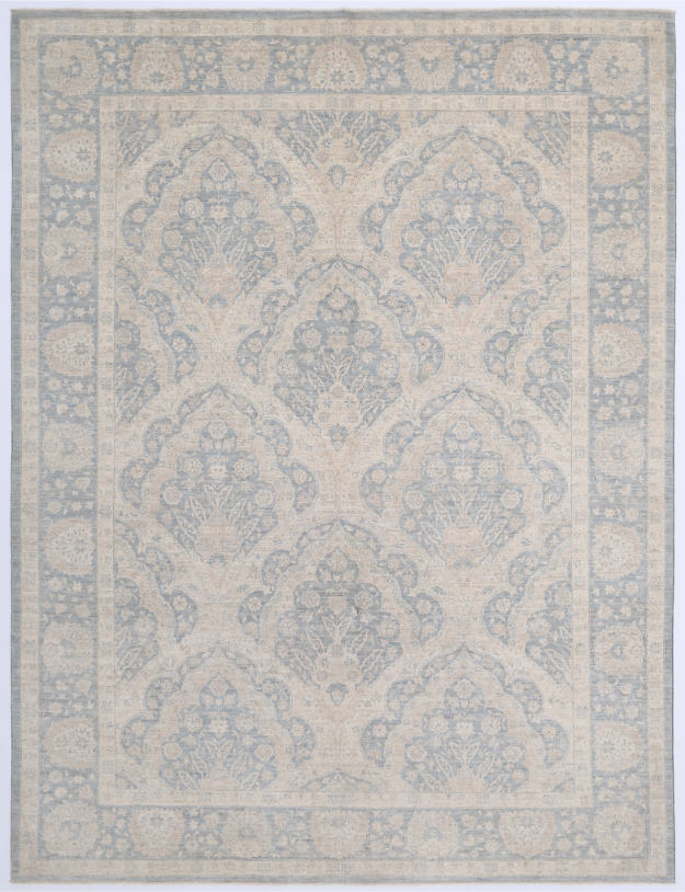 Hand Knotted Serenity Wool Rug - 8' 10" X 11' 8" 8' 10" X 11' 8" (269 X 356) / Grey / Wool